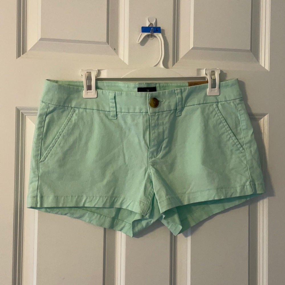 American eagle mint colored shortie shorts